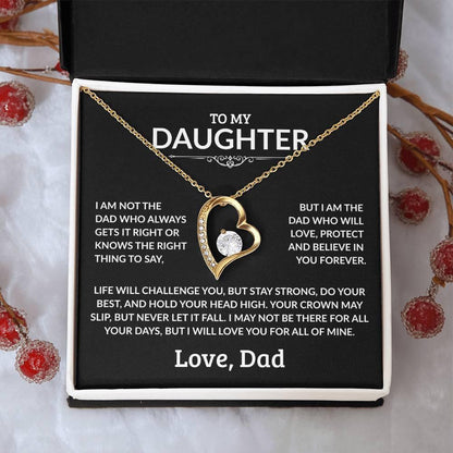 To My Daughter Necklace - I Am Not The Dad - Giftinum
