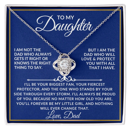 To My Daughter Necklace Gift Set - I am not the dad - Giftinum
