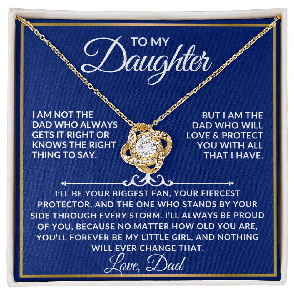 To My Daughter Necklace Gift Set - I am not the dad - Giftinum