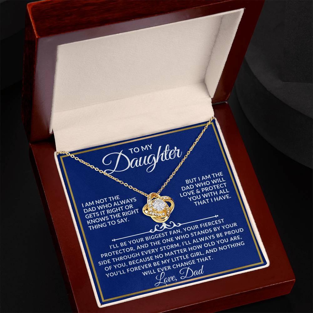To My Daughter Necklace Gift Set - I am not the dad - Giftinum