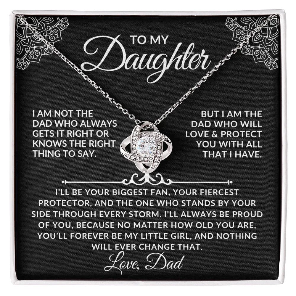 To My Daughter Necklace Gift Set - I am not the dad ss2 - Giftinum