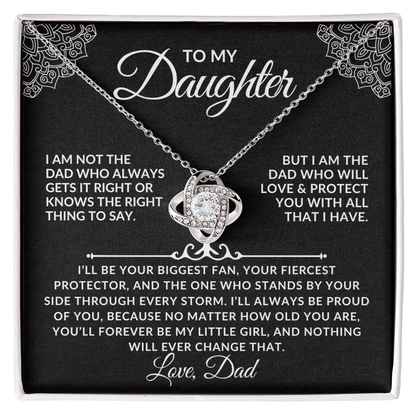 To My Daughter Necklace Gift Set - I am not the dad ss2 - Giftinum