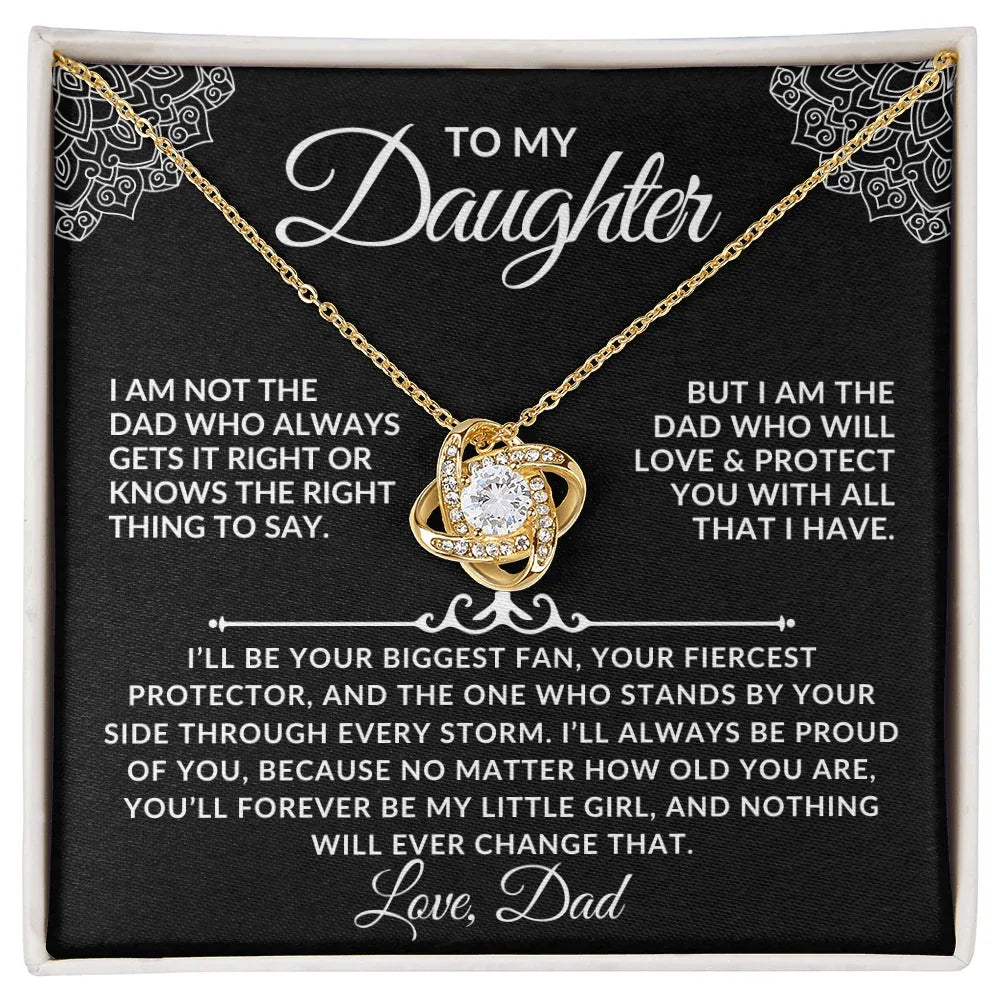To My Daughter Necklace Gift Set - I am not the dad ss2 - Giftinum