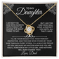 To My Daughter Necklace Gift Set - I am not the dad ss2 - Giftinum