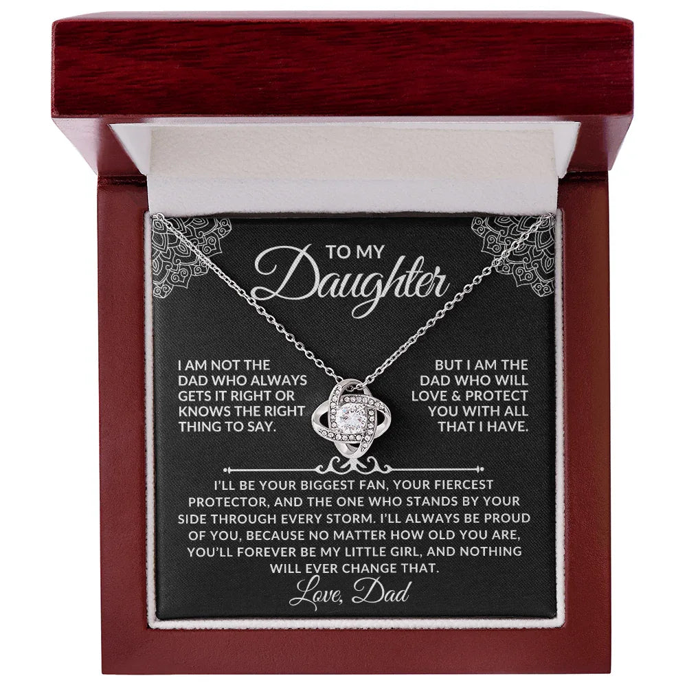 To My Daughter Necklace Gift Set - I am not the dad ss2 - Giftinum