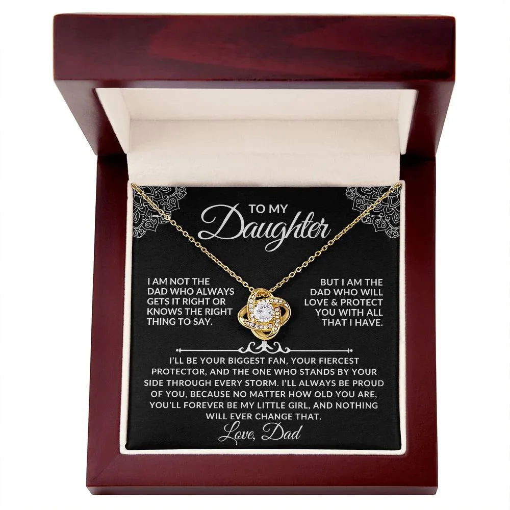 To My Daughter Necklace Gift Set - I am not the dad ss2 - Giftinum