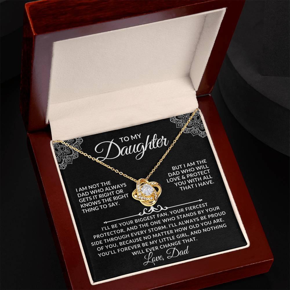 To My Daughter Necklace Gift Set - I am not the dad ss2 - Giftinum