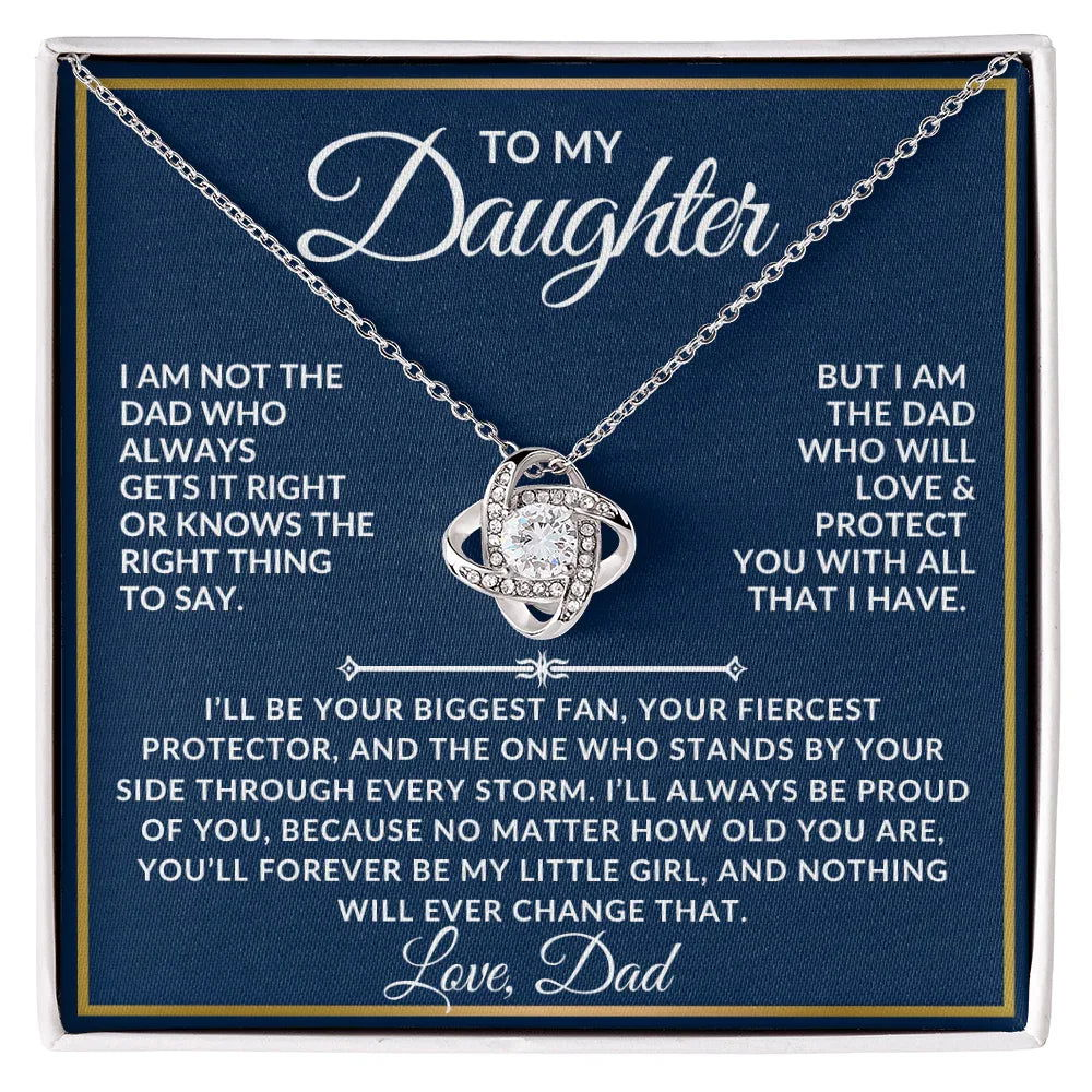 To My Daughter Necklace Gift Set - I am not the dad ss6 - Giftinum