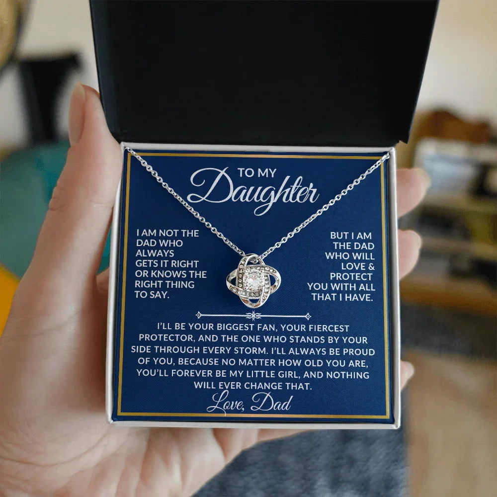 To My Daughter Necklace Gift Set - I am not the dad ss6 - Giftinum