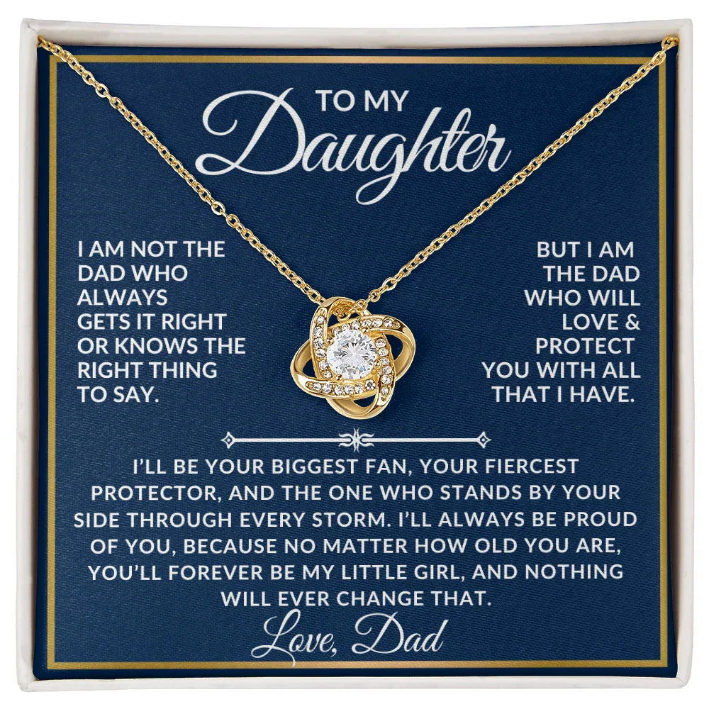 To My Daughter Necklace Gift Set - I am not the dad ss6 - Giftinum