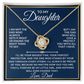 To My Daughter Necklace Gift Set - I am not the dad ss6 - Giftinum