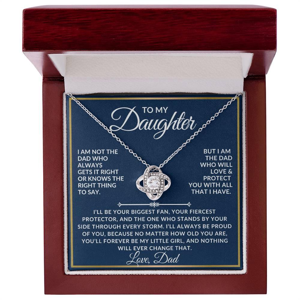 To My Daughter Necklace Gift Set - I am not the dad ss6 - Giftinum