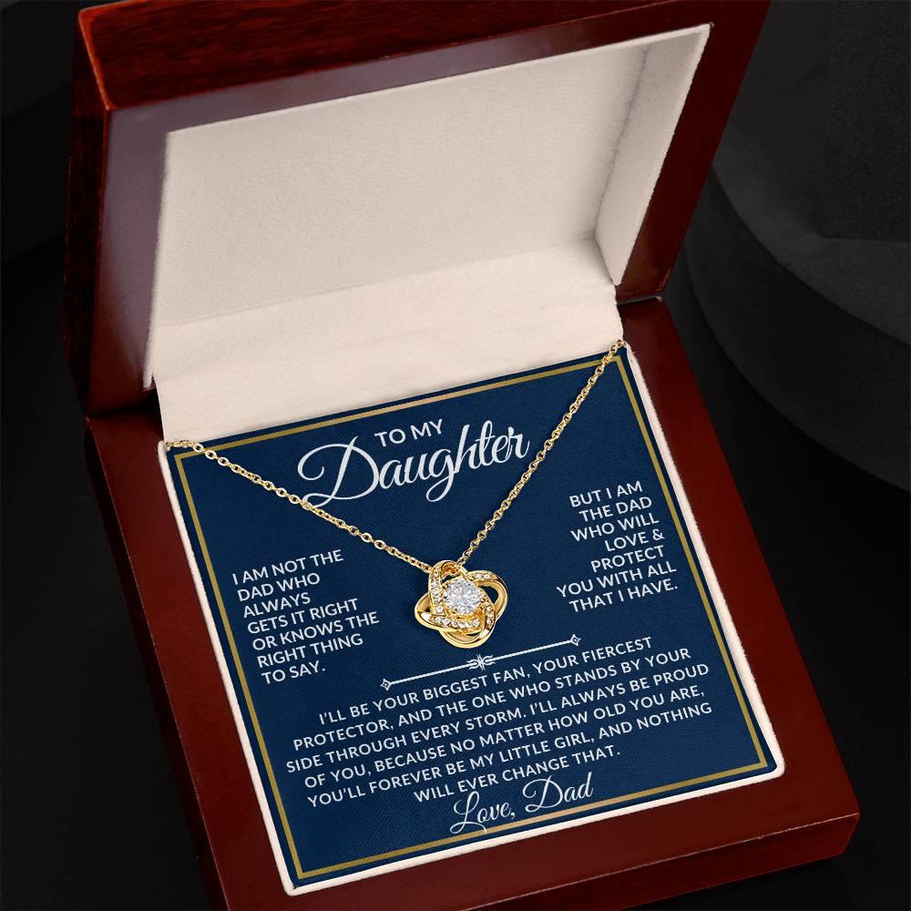 To My Daughter Necklace Gift Set - I am not the dad ss6 - Giftinum