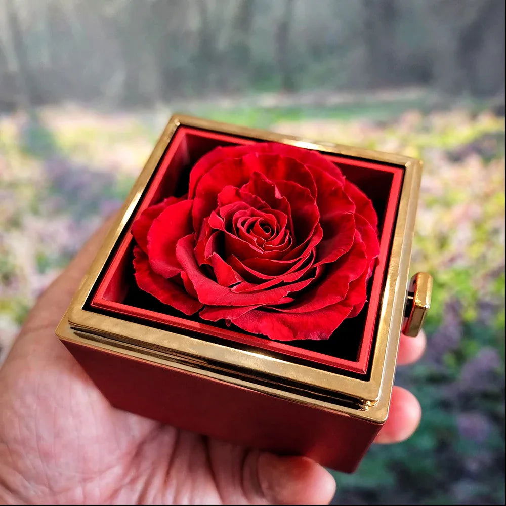 To My Daughter Rotating Rose Gift Box - Never Forget - Giftinum