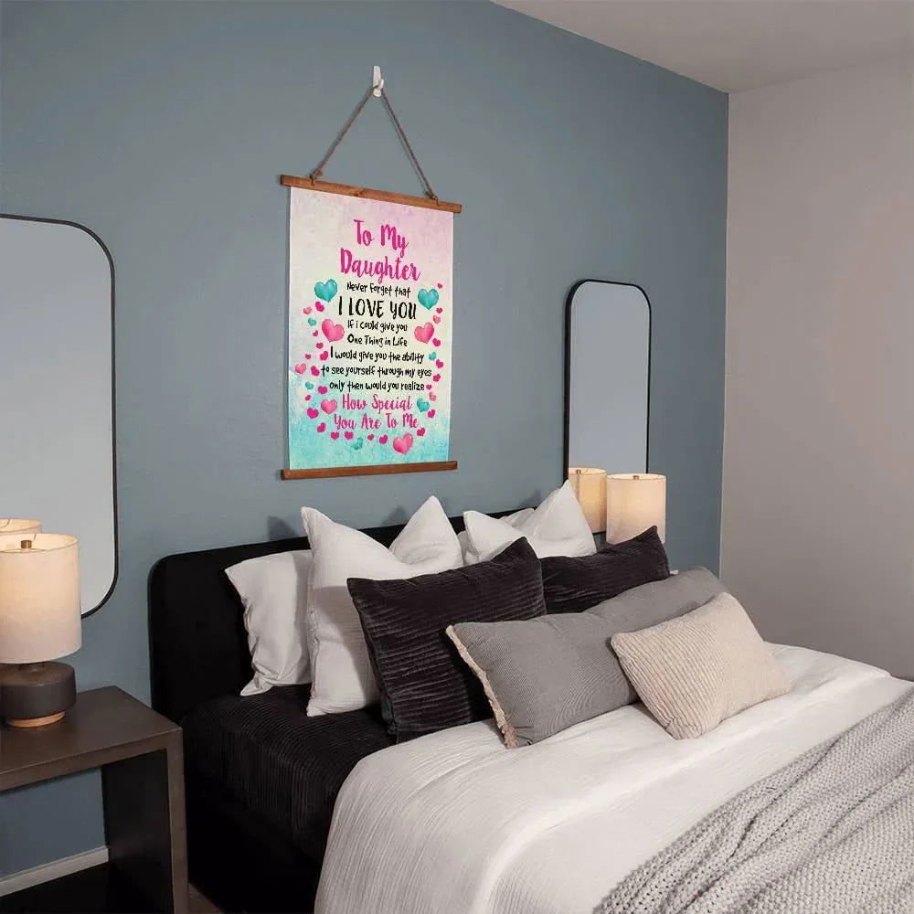 To My Daughter Wall Tapestry - Never forget - Giftinum
