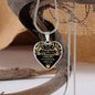To My Daughter  Gold Luxury Heart Necklace - Giftinum