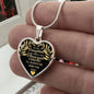 To My Daughter  Gold Luxury Heart Necklace - Giftinum