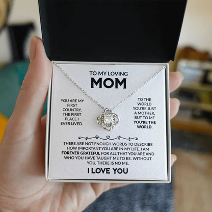 To My Loving Mom Necklace - I Am Forever Grateful - Giftinum