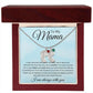 To My Mama Baby Feet Necklace - I may have left the world too soon 2 Charms / Polished Stainless Steel / Luxury Box Jewelry Giftinum