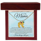 To My Mama Baby Feet Necklace - I may have left the world too soon 2 Charms / 18K Yellow Gold Finish / Luxury Box Jewelry Giftinum