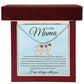 To My Mama Baby Feet Necklace - I may have left the world too soon 3 Charms / Polished Stainless Steel / Luxury Box Jewelry Giftinum