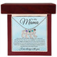 To My Mama Baby Feet Necklace - I may have left the world too soon 4 Charms / Polished Stainless Steel / Luxury Box Jewelry Giftinum