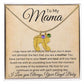 To My Mama Baby Feet Necklace - I may have left this world 1 Charm / Polished Stainless Steel / Standard Box Jewelry Giftinum