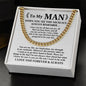 To My Man - Always Remember Cuban Link Chain - Giftinum