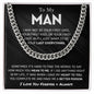 To My Man - Last Everything Cuban Link Chain - Giftinum