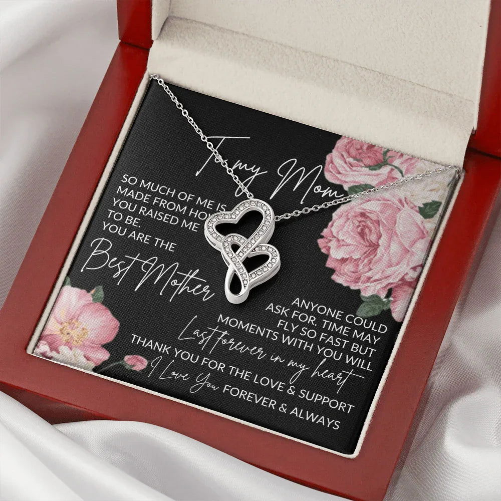 To My Mom Heart to Heart Necklace - You are the Best Mother - Giftinum