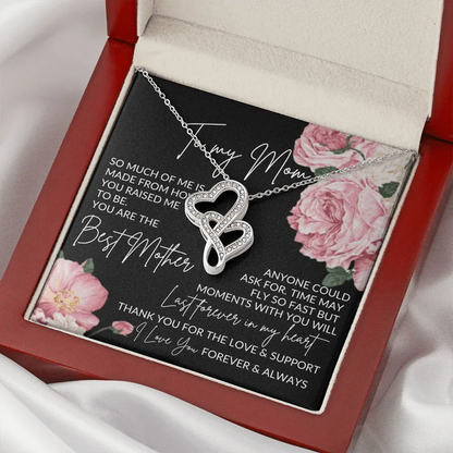To My Mom Heart to Heart Necklace - You are the Best Mother - Giftinum