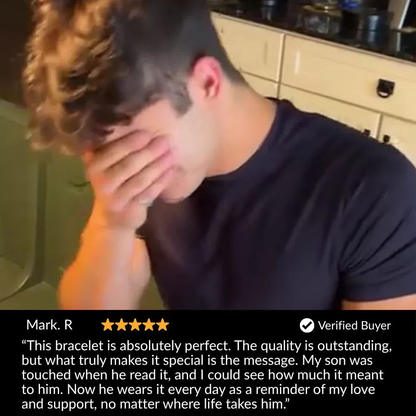 To My Son Bracelet - Weight You Carry - Giftinum