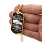 To My Son Dog Tag Necklace - Believe in yourself - Giftinum