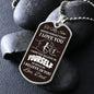 To My Son Dog Tag Necklace - Never Forget - Giftinum