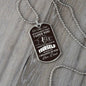 To My Son Dog Tag Necklace - Never Forget - Giftinum