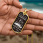 To My Son Dog Tag Necklace - Never Forget - Giftinum