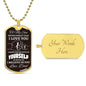 To My Son Dog Tag Necklace - Never Forget - Giftinum