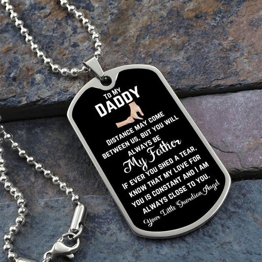 To My dad Dog tag - Giftinum