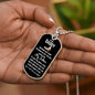To My dad Dog tag - Giftinum
