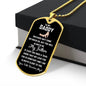 To My dad Dog tag - Giftinum