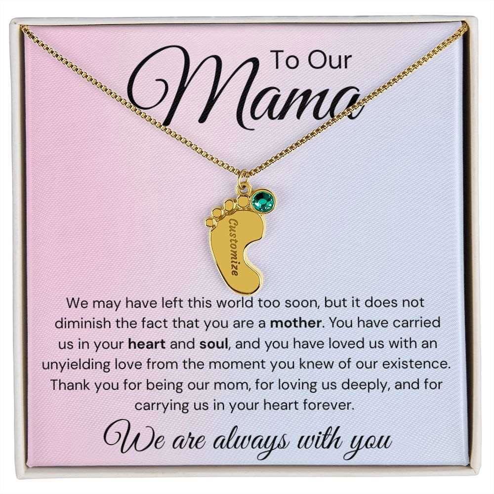 To Our Mama 1 Charm / 18K Yellow Gold Finish / Standard Box Jewelry Giftinum