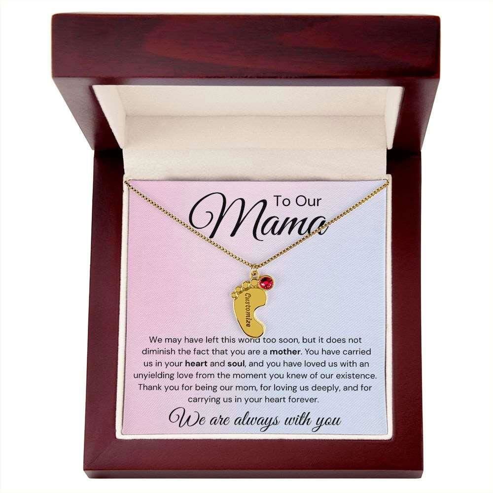 To Our Mama 1 Charm / 18K Yellow Gold Finish / Luxury Box Jewelry Giftinum