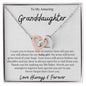 To my Amazing Granddaughter Interlocking Heart Necklace - I want you to know - Giftinum