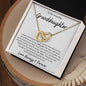 To my Amazing Granddaughter Interlocking Heart Necklace - I want you to know - Giftinum