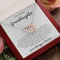 To my Amazing Granddaughter Interlocking Heart Necklace - I want you to know - Giftinum