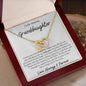 To my Amazing Granddaughter Interlocking Heart Necklace - I want you to know - Giftinum