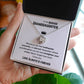 To my Badass Granddaughter Love Knot Necklace - whenever you feel 14K White Gold Finish / Standard Box Jewelry Giftinum