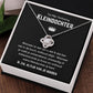 Tot Mijin Verbazing Kleindochter 14K witgouden afwerking / standaard doos Jewelry Giftinum