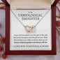 Unbiological Daughter Necklace - Forever Linked Together - Giftinum