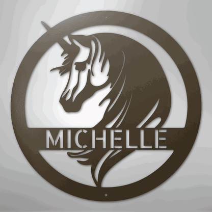 Unicorn Monogram - Steel Sign - Giftinum